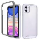 For iPhone 11 Starry Sky Solid Color Series Shockproof PC + TPU Protective Case(White) - 1