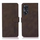 For OPPO Reno8 T 4G KHAZNEH Matte Texture Leather Phone Case(Brown) - 1