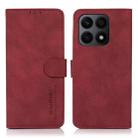 For Honor X8a 4G KHAZNEH Matte Texture Leather Phone Case(Red) - 1