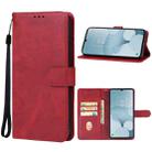 For TCL 40 XL Leather Phone Case(Red) - 1