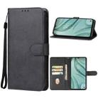 For TCL 40 XE Leather Phone Case(Black) - 1