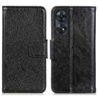 For OPPO Reno8 T 4G Nappa Texture Flip Leather Phone Case(Black) - 1