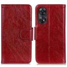 For OPPO Reno8 T 4G Nappa Texture Flip Leather Phone Case(Red) - 1