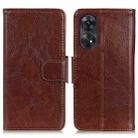 For OPPO Reno8 T 4G Nappa Texture Flip Leather Phone Case(Brown) - 1