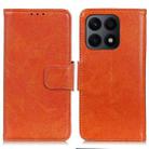 For Honor X8a 4G Nappa Texture Flip Leather Phone Case(Orange) - 1