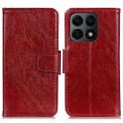For Honor X8a 4G Nappa Texture Flip Leather Phone Case(Red) - 1