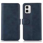 For Motorola Moto G73 5G Cow Texture Leather Phone Case(Blue) - 1