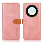 For Honor X9a / X40 5G KHAZNEH Dual-color Cowhide Texture Flip Leather Phone Case(Rose Gold) - 1