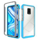 For Xiaomi Redmi Note 9S / Note 9 Pro Starry Sky Solid Color Series Shockproof PC + TPU Protective Case(Light Blue) - 1