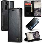 For Samsung Galaxy A54 5G CaseMe 003 Crazy Horse Texture Leather Phone Case(Black) - 1