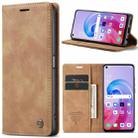 CaseMe 013 Multifunctional Horizontal Flip Leather Phone Case For OPPO A96 4G / A36 4G／A76 4G／K10 4G ／Realme 9i 4G (Brown) - 1