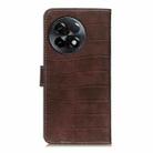 For OnePlus Ace 2 5G Crocodile Texture Flip Leather Phone Case(Brown) - 3