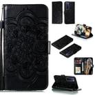 For Huawei nova 7 Pro Mandala Embossing Pattern Horizontal Flip PU Leather Case with Holder & Card Slots & Walle & Lanyard(Black) - 1
