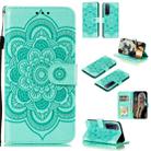 For Huawei nova 7 Pro Mandala Embossing Pattern Horizontal Flip PU Leather Case with Holder & Card Slots & Walle & Lanyard(Green) - 1