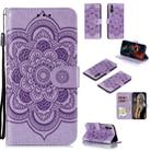 For Huawei Enjoy 10e Mandala Embossing Pattern Horizontal Flip PU Leather Case with Holder & Card Slots & Walle & Lanyard(Purple) - 1