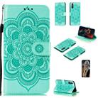 For Huawei Enjoy 10e Mandala Embossing Pattern Horizontal Flip PU Leather Case with Holder & Card Slots & Walle & Lanyard(Green) - 1