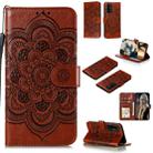 For Huawei Honor 30 Mandala Embossing Pattern Horizontal Flip PU Leather Case with Holder & Card Slots & Walle & Lanyard(Brown) - 1