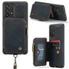 For Samsung Galaxy A33 CaseMe C20 Multifunctional RFID Leather Phone Case(Black) - 1