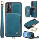For Samsung Galaxy A54 5G CaseMe C20 Multifunctional RFID Leather Phone Case(Blue) - 1