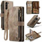 For Samsung Galaxy S23 5G CaseMe C30 Multifunctional Leather Phone Case(Brown) - 1