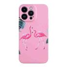 For iPhone 14 Pro Film Craft Hard PC Phone Case(Flamingo) - 1