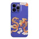 For iPhone 13 Pro Film Craft Hard PC Phone Case(Dragon and Phoenix) - 1