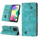 For Xiaomi Redmi 10A Skin-feel Embossed Leather Phone Case(Green) - 1