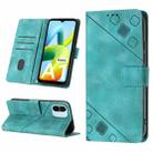 For Xiaomi Redmi A1 Skin-feel Embossed Leather Phone Case(Green) - 1