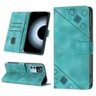 For Xiaomi 12T / 12T Pro / Redmi K50 Ultra Skin-feel Embossed Leather Phone Case(Green) - 1