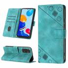 For Xiaomi Redmi Note 11s / 11 4G Skin-feel Embossed Leather Phone Case(Green) - 1