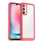 For Samsung Galaxy A24 4G Colorful Series Acrylic + TPU Phone Case(Red) - 1
