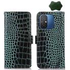 For Xiaomi Redmi 12C / 11A Crocodile Top Layer Cowhide Leather Phone Case(Green) - 1