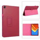 For Huawei MatePad SE 10.4 Litchi Texture Leather Tablet Case with Holder(Rose Red) - 1