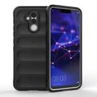 For Huawei Mate 20 Lite Magic Shield TPU + Flannel Phone Case(Black) - 1