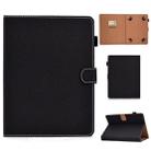For 8 inch Solid Color Tablet PC Universal Magnetic Horizontal Flip Leather Case with Card Slots & Holder(Black) - 1