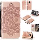 For Xiaomi Redmi Note 9 Pro Mandala Embossing Pattern Horizontal Flip PU Leather Case with Holder & Card Slots & Walle & Lanyard(Pink) - 1