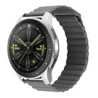 For Amazfit GTS 4 / GTS 4 Mini / GTS 3 20mm Universal Magnetic Loop Leather Watch Band(Grey) - 1