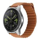 For Amazfit GTS 4 / GTS 4 Mini / GTS 3 20mm Universal Magnetic Loop Leather Watch Band(Brown) - 1