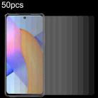 For Honor X10 Lite 50pcs 0.26mm 9H 2.5D Tempered Glass Film - 1