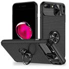 For iPhone 7 Plus / 8 Plus Sliding Camshield Armor Phone Case with Ring Holder(Black) - 1