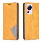 For Xiaomi 13 Lite / Civi 2 Prismatic Invisible Magnetic Leather Phone Case(Yellow) - 1