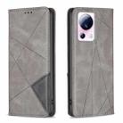 For Xiaomi 13 Lite / Civi 2 Prismatic Invisible Magnetic Leather Phone Case(Grey) - 1