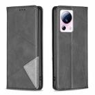 For Xiaomi 13 Lite / Civi 2 Prismatic Invisible Magnetic Leather Phone Case(Black) - 1