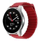 For Coros Apex 46mm/Apex Pro / Ticwatch Pro 3 22mm Magnetic Loop Leather Watch Band(Red) - 1