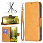 For Xiaomi Poco F5 5G / Redmi Note 12 Turbo Lambskin Texture Pure Color Flip Leather Phone Case(Yellow) - 1