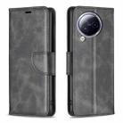 For Xiaomi Civi 3 5G Lambskin Texture Pure Color Flip Leather Phone Case(Black) - 1