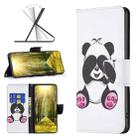 For Xiaomi 13 Lite / Civi 2 Colored Drawing Leather Phone Case(Panda) - 1