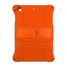 For iPad mini 5 / 4 All-inclusive Silicone Shockproof Tablet Case with Holder(Orange) - 1