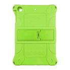 For iPad mini 5 / 4 All-inclusive Silicone Shockproof Tablet Case with Holder(Green) - 1