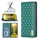 For Xiaomi 13 Lite / Civi 2 Diamond Lattice Magnetic Leather Flip Phone Case(Green) - 1